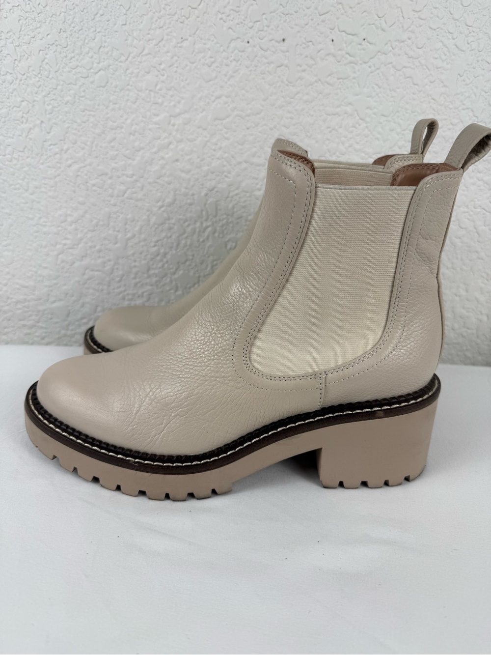 Nordstrom | Nomiah-Lea | Chelsea Lug Boots | Natural | 8 - Picture 5 of 11